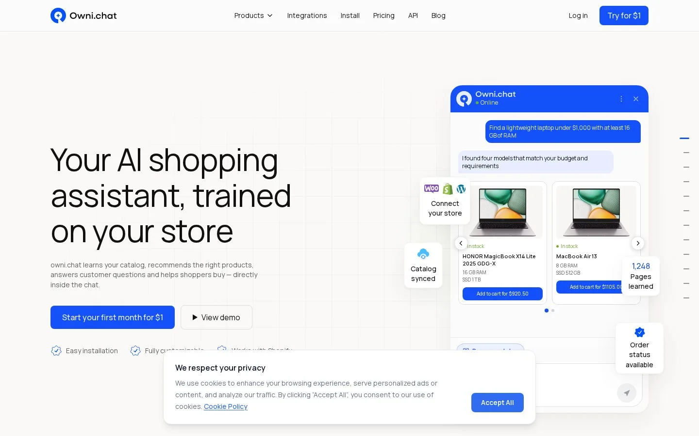 owni.chat website screenshot